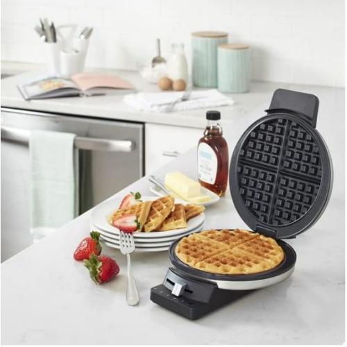Cuisinart WMR-CAP2 Round Classic Waffle Maker, Brushed Stainless,Silver