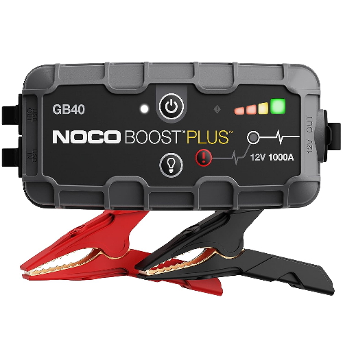 NOCO Boost Plus GB40 1000A UltraSafe Car Battery Jump Starter, 12V Battery Pack, Battery Booster, Jump Box, Portable Charger and Jumper Cables for 6.0L Gasoline and 3.0L Diesel Engines, Gray
